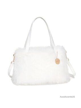 Faux Fur Purse Crossbody Shoulder Bag Furry Handbag for Women